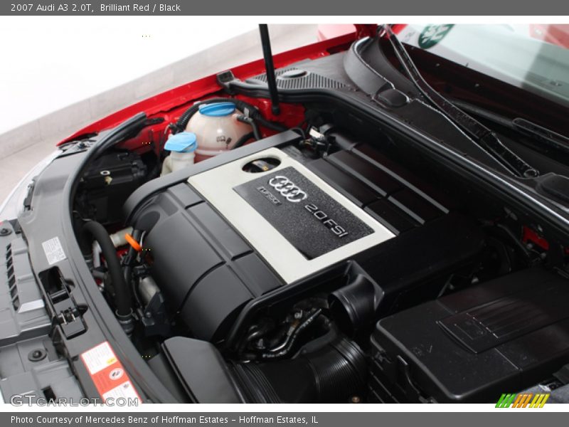 Brilliant Red / Black 2007 Audi A3 2.0T