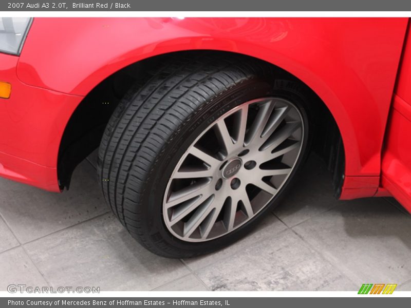 Brilliant Red / Black 2007 Audi A3 2.0T