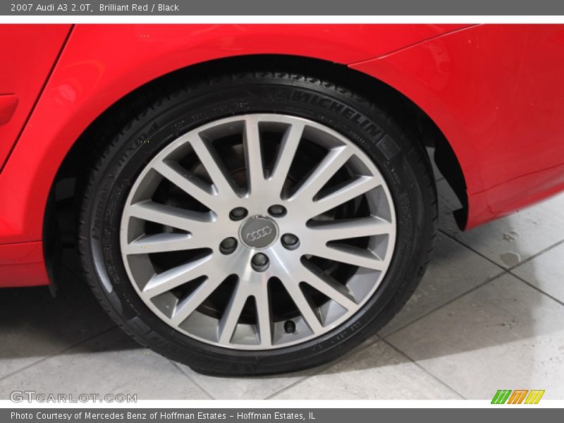 Brilliant Red / Black 2007 Audi A3 2.0T