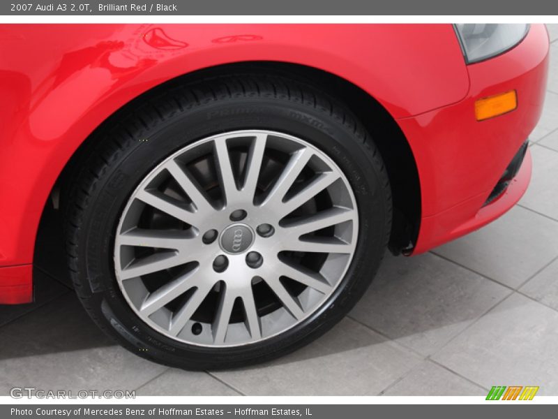 Brilliant Red / Black 2007 Audi A3 2.0T
