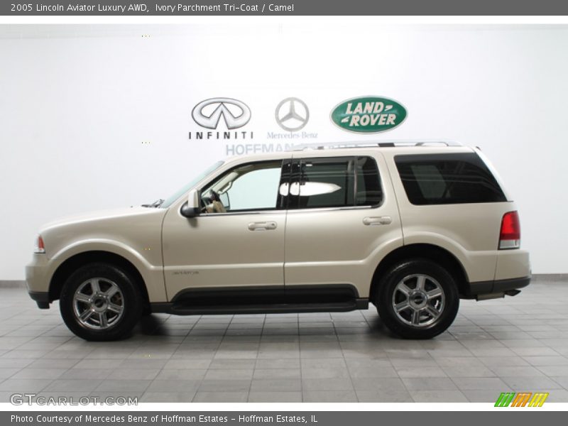 Ivory Parchment Tri-Coat / Camel 2005 Lincoln Aviator Luxury AWD
