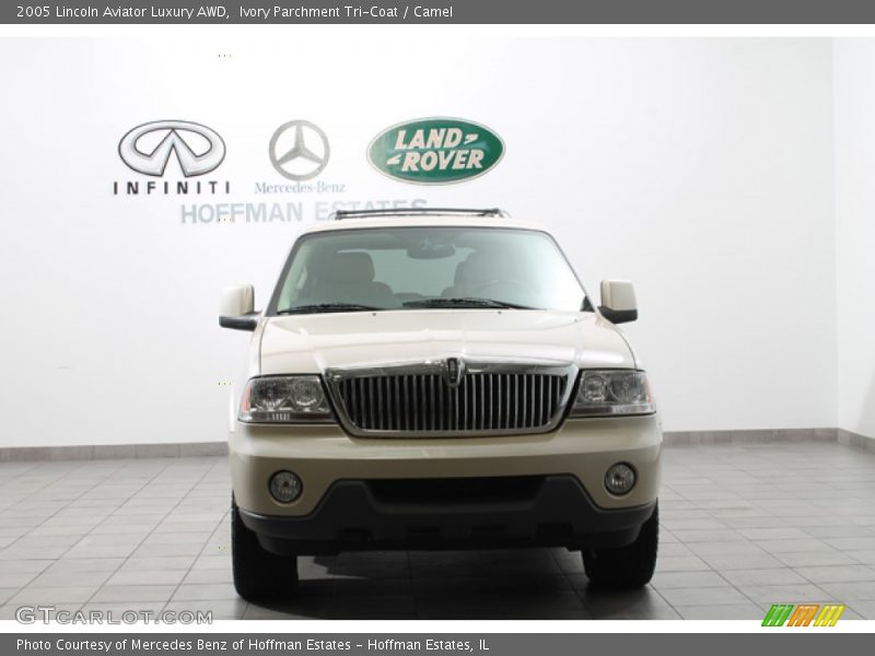 Ivory Parchment Tri-Coat / Camel 2005 Lincoln Aviator Luxury AWD