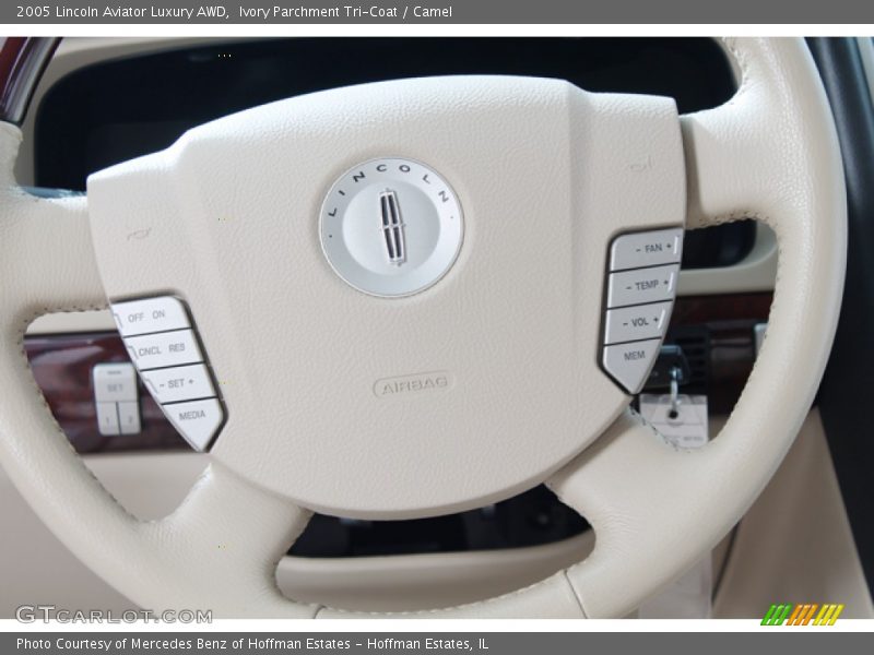 Ivory Parchment Tri-Coat / Camel 2005 Lincoln Aviator Luxury AWD