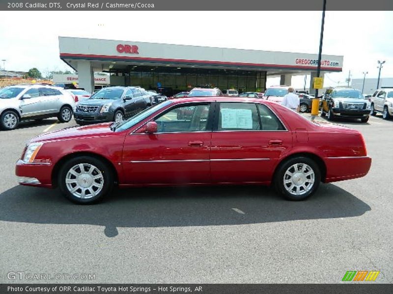 Crystal Red / Cashmere/Cocoa 2008 Cadillac DTS
