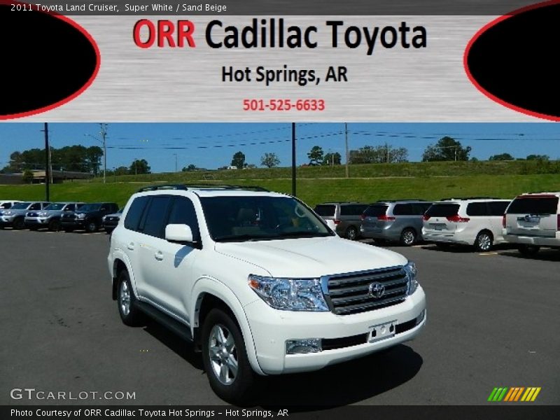 Super White / Sand Beige 2011 Toyota Land Cruiser