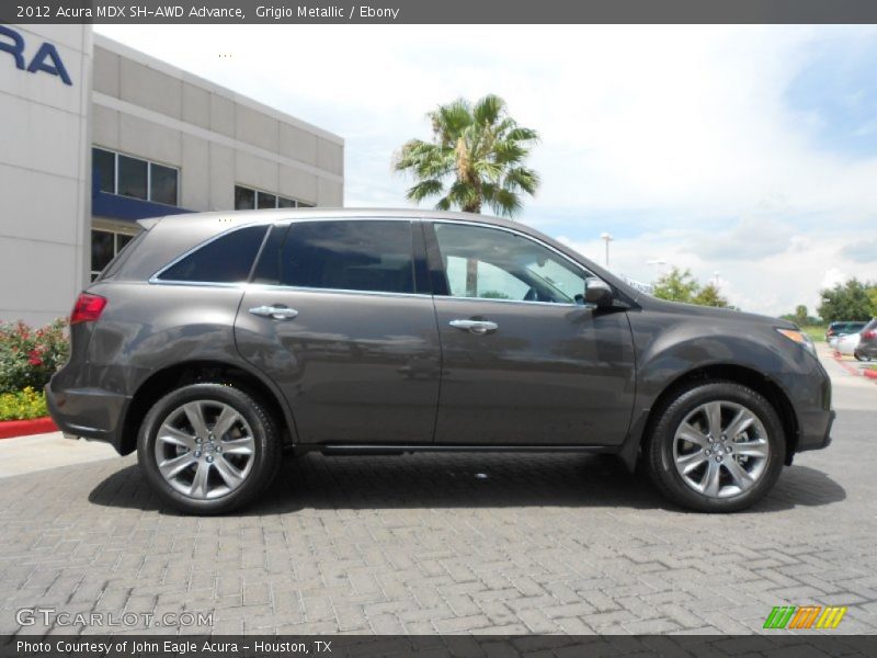 Grigio Metallic / Ebony 2012 Acura MDX SH-AWD Advance