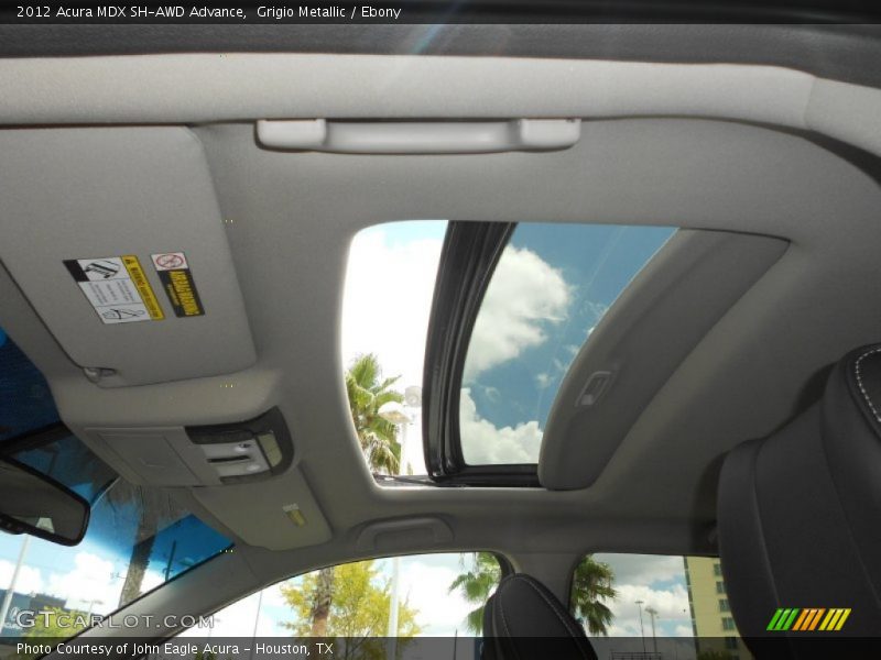 Grigio Metallic / Ebony 2012 Acura MDX SH-AWD Advance