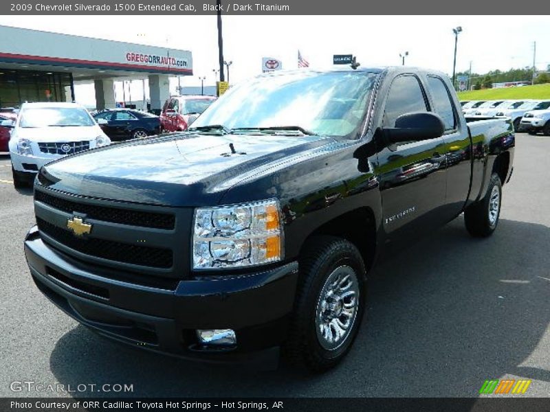 Black / Dark Titanium 2009 Chevrolet Silverado 1500 Extended Cab