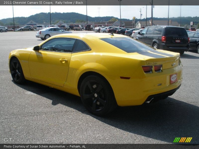 Rally Yellow / Black 2011 Chevrolet Camaro SS Coupe