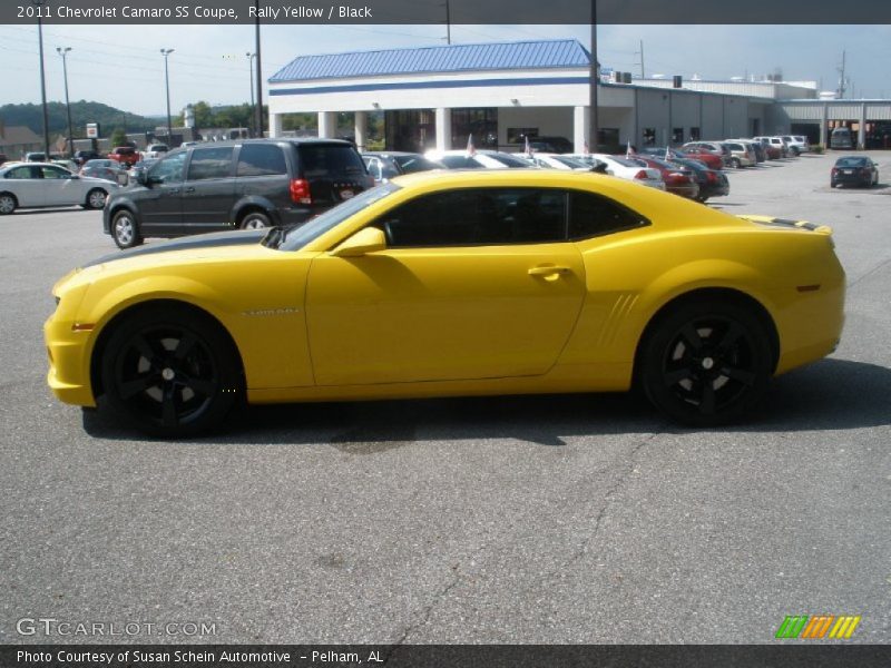Rally Yellow / Black 2011 Chevrolet Camaro SS Coupe