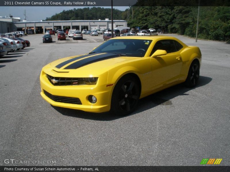 Rally Yellow / Black 2011 Chevrolet Camaro SS Coupe