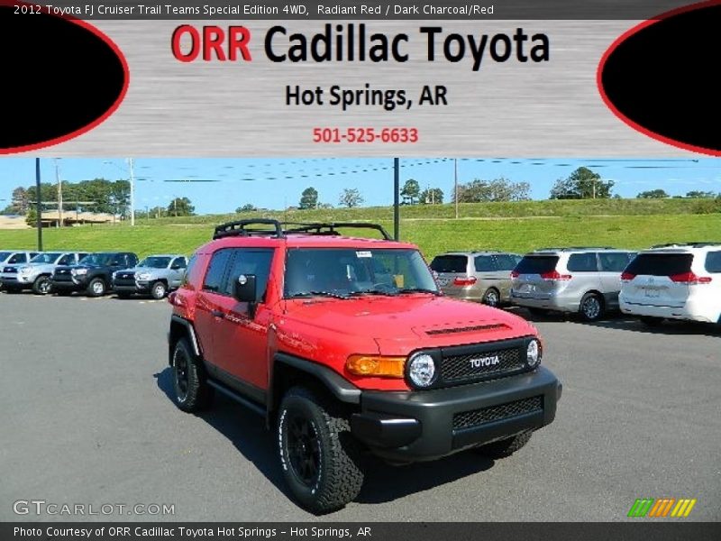 Radiant Red / Dark Charcoal/Red 2012 Toyota FJ Cruiser Trail Teams Special Edition 4WD