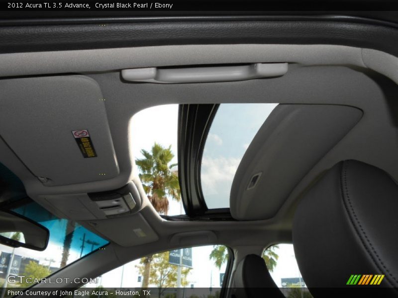 Crystal Black Pearl / Ebony 2012 Acura TL 3.5 Advance