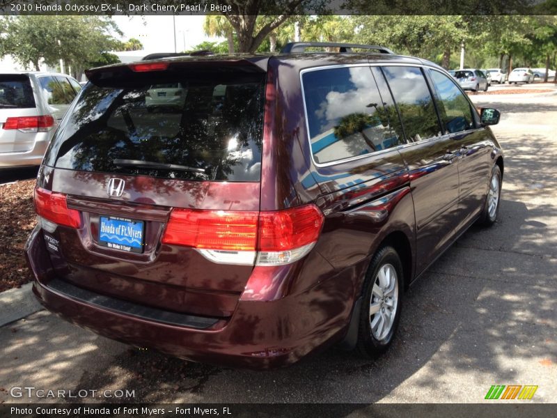 Dark Cherry Pearl / Beige 2010 Honda Odyssey EX-L