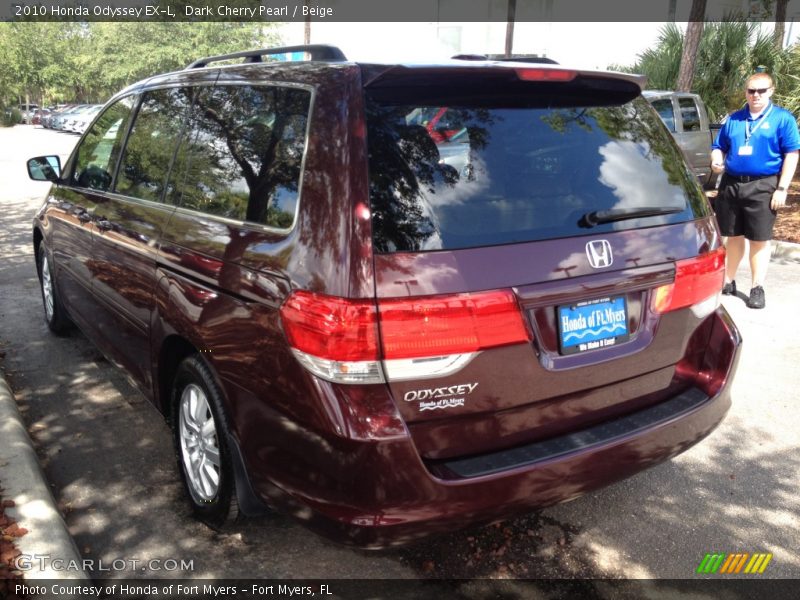 Dark Cherry Pearl / Beige 2010 Honda Odyssey EX-L