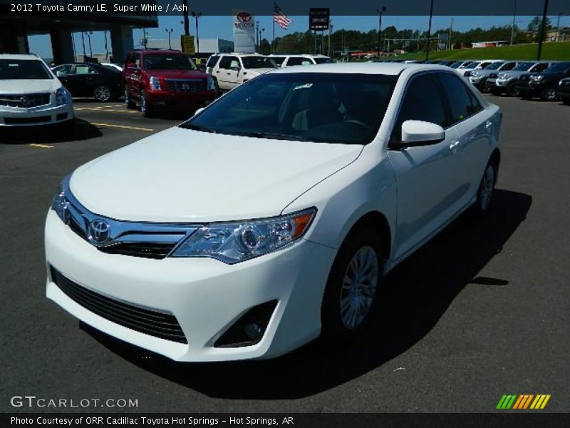 Super White / Ash 2012 Toyota Camry LE