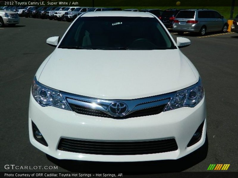 Super White / Ash 2012 Toyota Camry LE