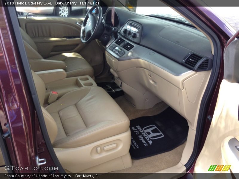 Dark Cherry Pearl / Beige 2010 Honda Odyssey EX-L