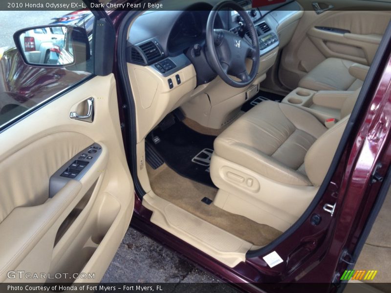 Dark Cherry Pearl / Beige 2010 Honda Odyssey EX-L