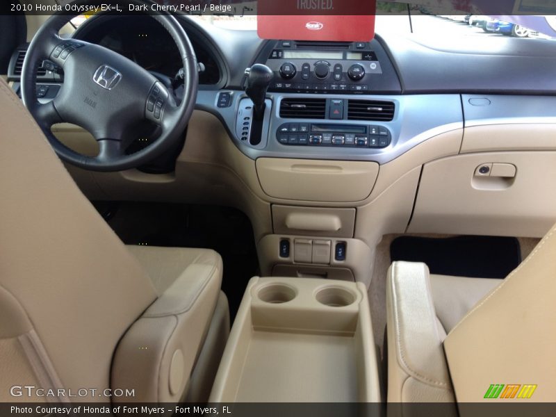 Dark Cherry Pearl / Beige 2010 Honda Odyssey EX-L