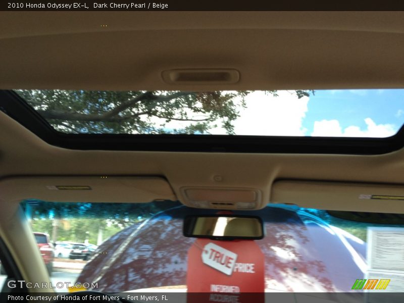 Dark Cherry Pearl / Beige 2010 Honda Odyssey EX-L