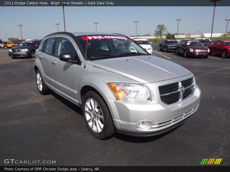 Bright Silver Metallic / Dark Slate Gray 2011 Dodge Caliber Heat