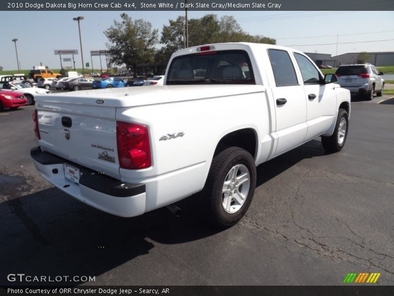 Stone White / Dark Slate Gray/Medium Slate Gray 2010 Dodge Dakota Big Horn Crew Cab 4x4