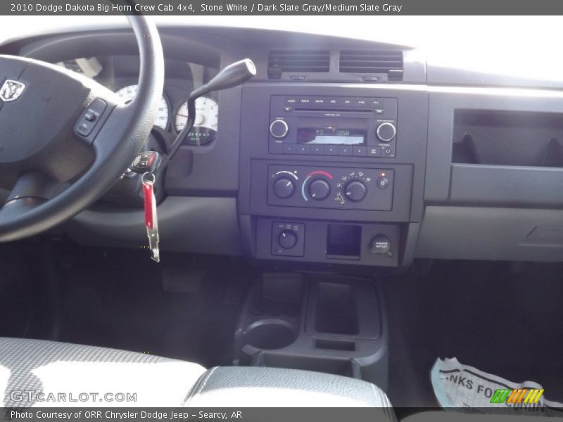 Stone White / Dark Slate Gray/Medium Slate Gray 2010 Dodge Dakota Big Horn Crew Cab 4x4