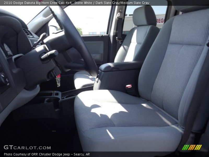 Stone White / Dark Slate Gray/Medium Slate Gray 2010 Dodge Dakota Big Horn Crew Cab 4x4