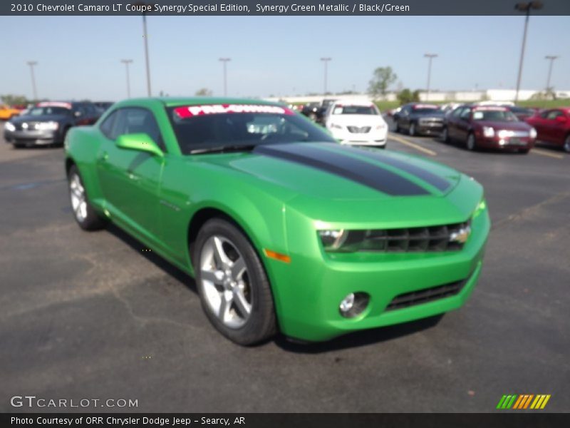 Synergy Green Metallic / Black/Green 2010 Chevrolet Camaro LT Coupe Synergy Special Edition