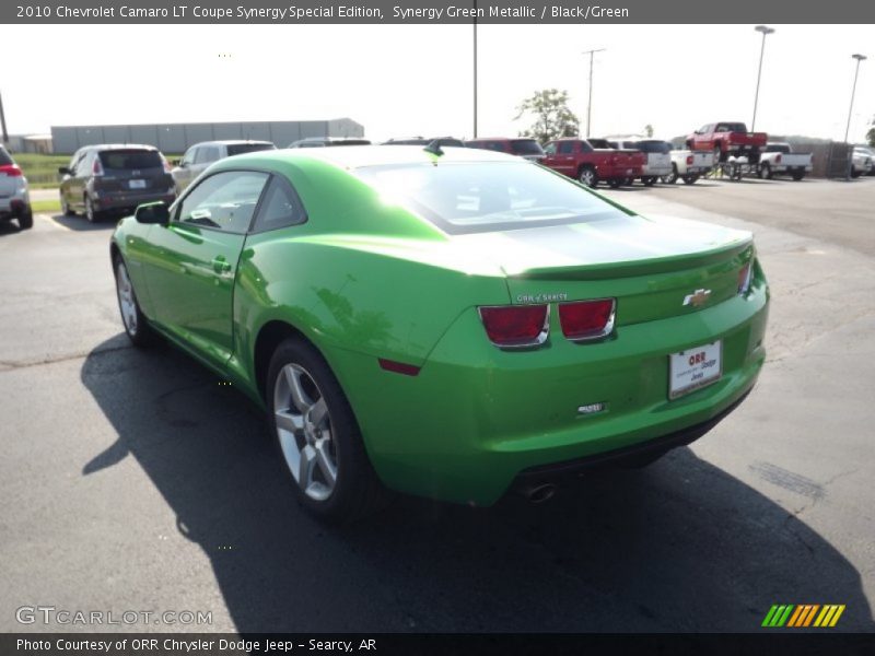 Synergy Green Metallic / Black/Green 2010 Chevrolet Camaro LT Coupe Synergy Special Edition
