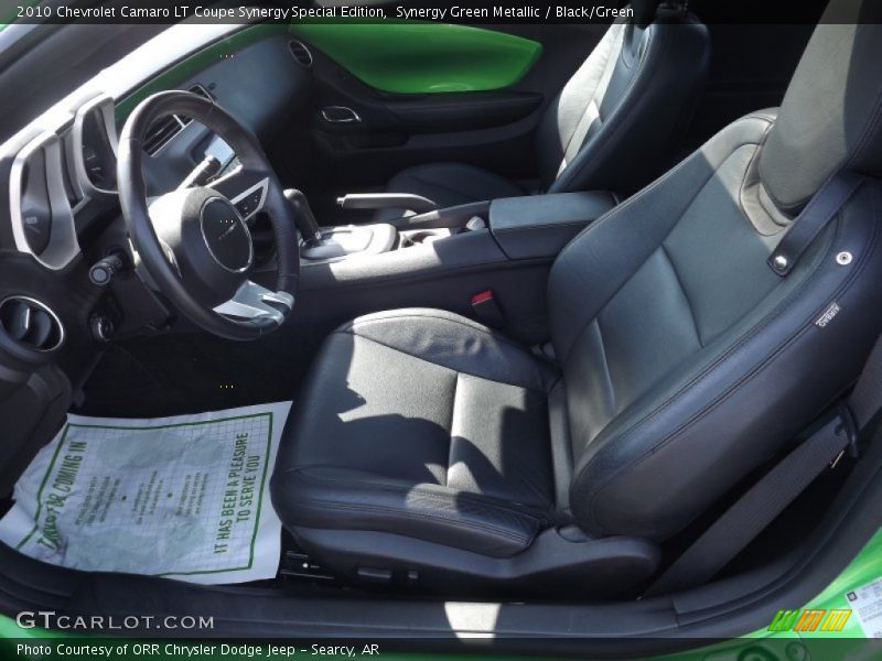 Synergy Green Metallic / Black/Green 2010 Chevrolet Camaro LT Coupe Synergy Special Edition