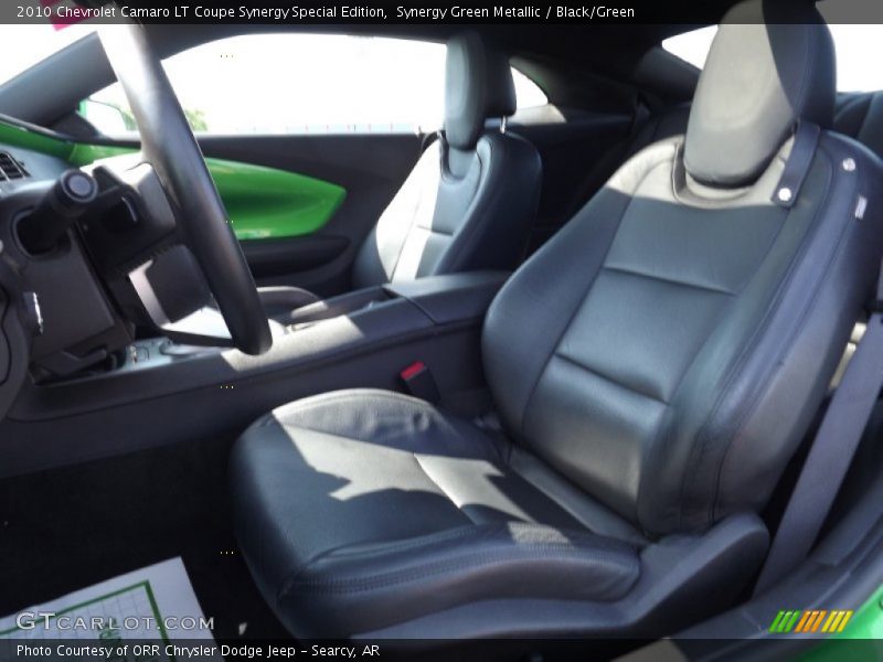 Front Seat of 2010 Camaro LT Coupe Synergy Special Edition