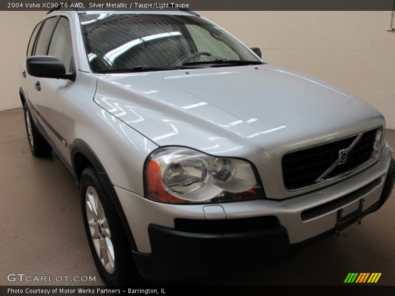 Silver Metallic / Taupe/Light Taupe 2004 Volvo XC90 T6 AWD