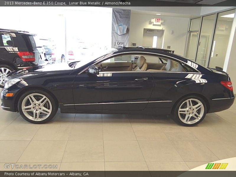 Lunar Blue Metallic / Almond/Mocha 2013 Mercedes-Benz E 350 Coupe