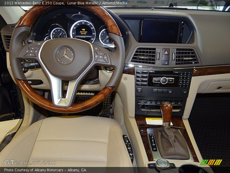 Lunar Blue Metallic / Almond/Mocha 2013 Mercedes-Benz E 350 Coupe