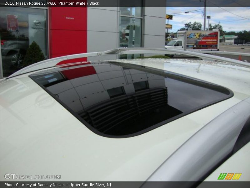 Phantom White / Black 2010 Nissan Rogue SL AWD