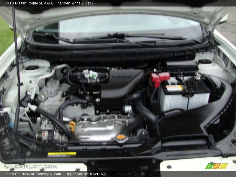 Phantom White / Black 2010 Nissan Rogue SL AWD