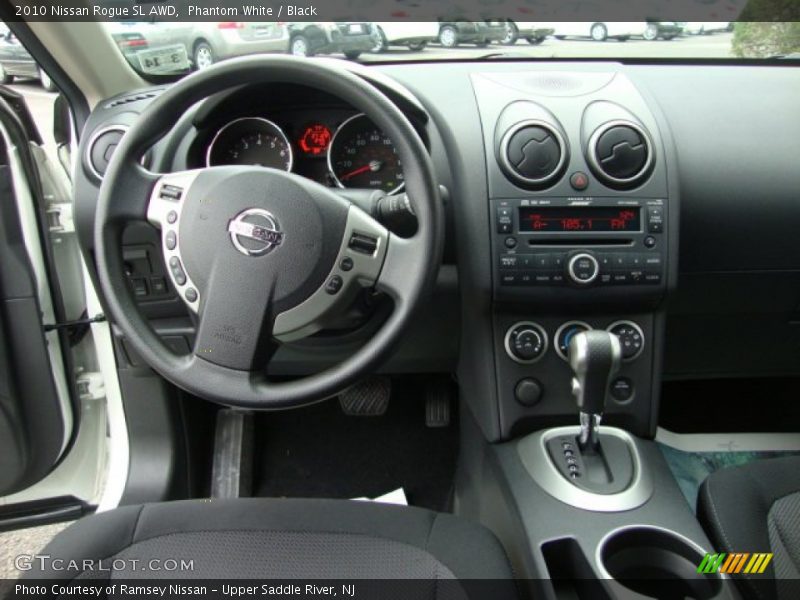 Phantom White / Black 2010 Nissan Rogue SL AWD