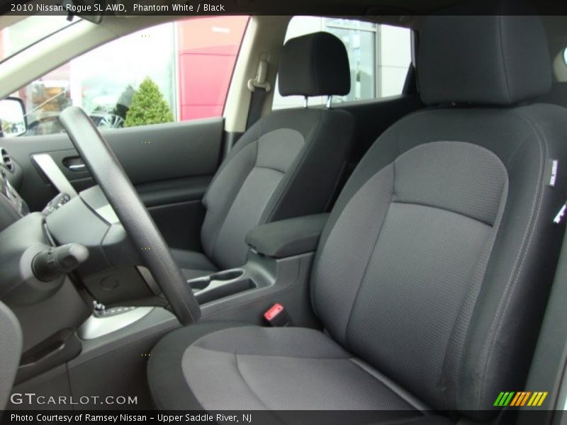 Phantom White / Black 2010 Nissan Rogue SL AWD