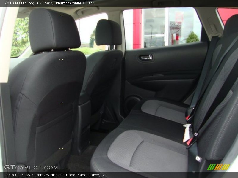 Phantom White / Black 2010 Nissan Rogue SL AWD