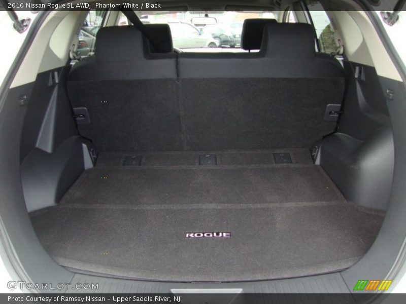 Phantom White / Black 2010 Nissan Rogue SL AWD