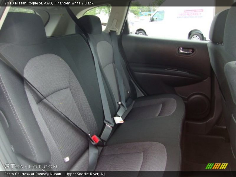 Phantom White / Black 2010 Nissan Rogue SL AWD