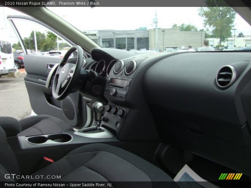 Phantom White / Black 2010 Nissan Rogue SL AWD