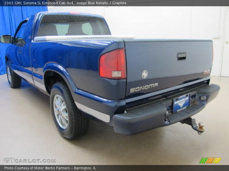 Indigo Blue Metallic / Graphite 2003 GMC Sonoma SL Extended Cab 4x4