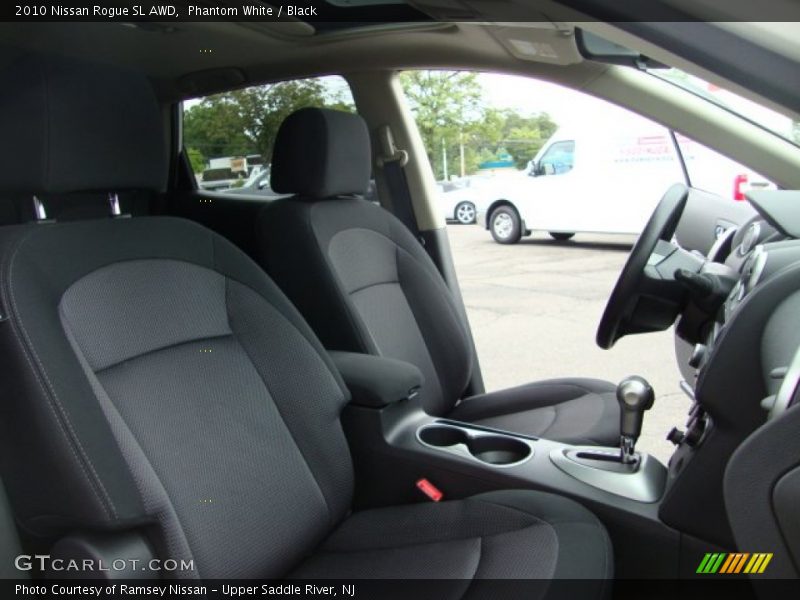 Phantom White / Black 2010 Nissan Rogue SL AWD