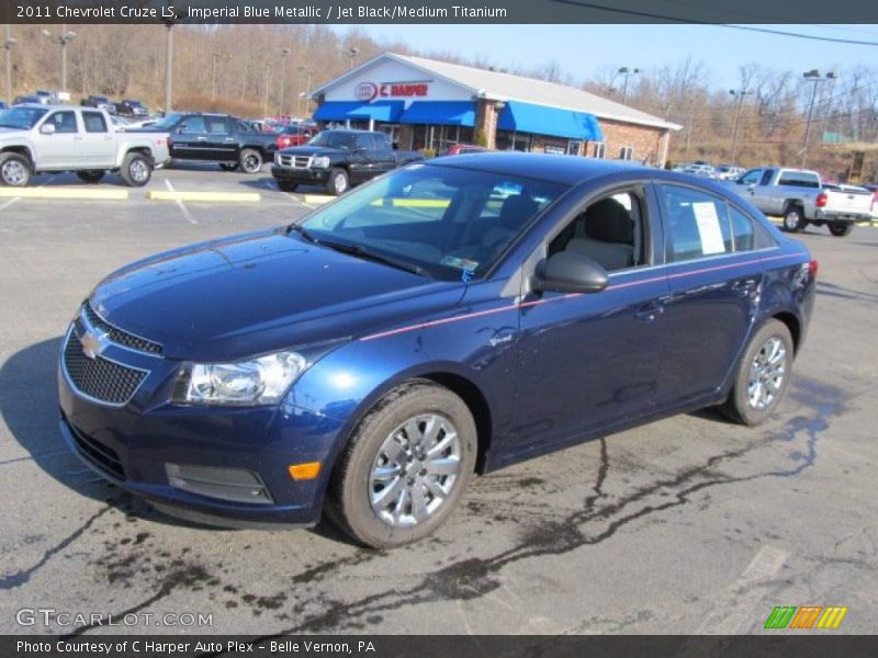 Imperial Blue Metallic / Jet Black/Medium Titanium 2011 Chevrolet Cruze LS