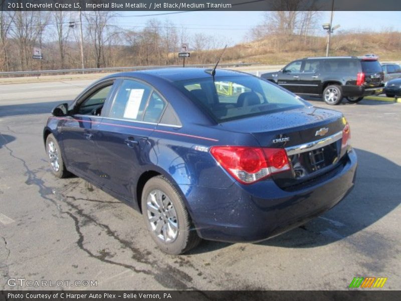 Imperial Blue Metallic / Jet Black/Medium Titanium 2011 Chevrolet Cruze LS