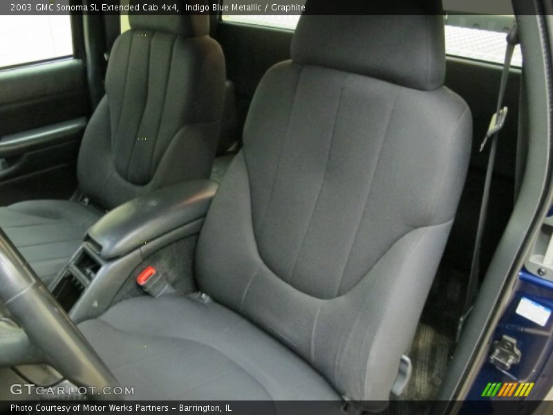 Indigo Blue Metallic / Graphite 2003 GMC Sonoma SL Extended Cab 4x4