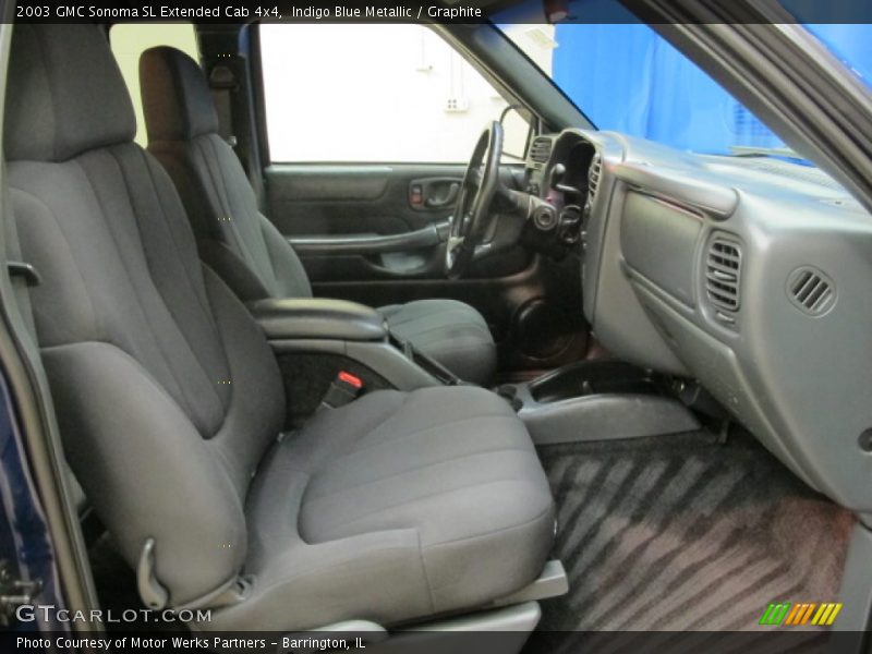 Indigo Blue Metallic / Graphite 2003 GMC Sonoma SL Extended Cab 4x4